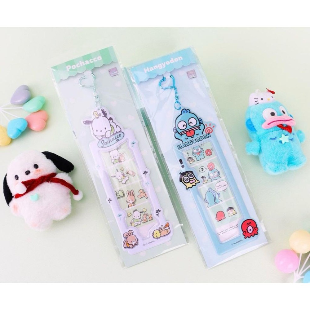 韓國🇰🇷三麗鷗 凱蒂貓 大耳狗 美樂蒂 庫洛米 人魚漢頓 人生四格照 卡套吊飾-細節圖2