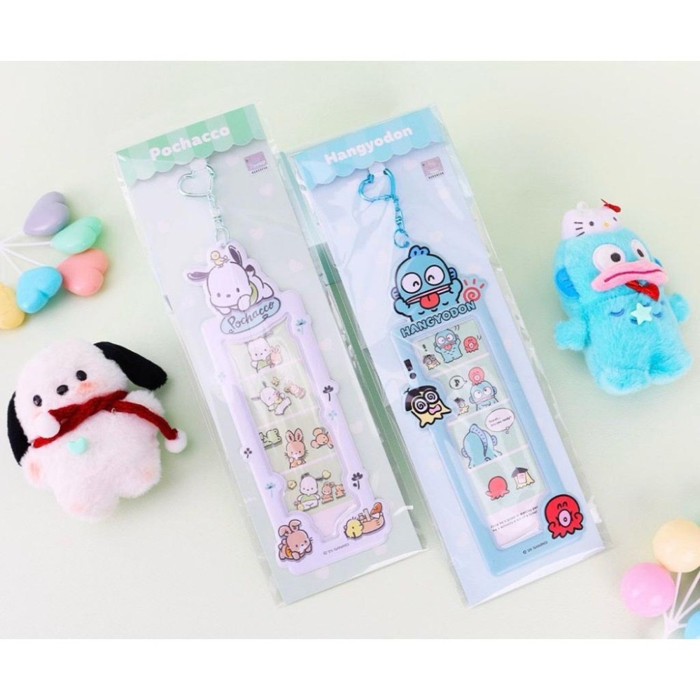 韓國🇰🇷三麗鷗 凱蒂貓 大耳狗 美樂蒂 庫洛米 人魚漢頓 人生四格照 卡套吊飾-細節圖2
