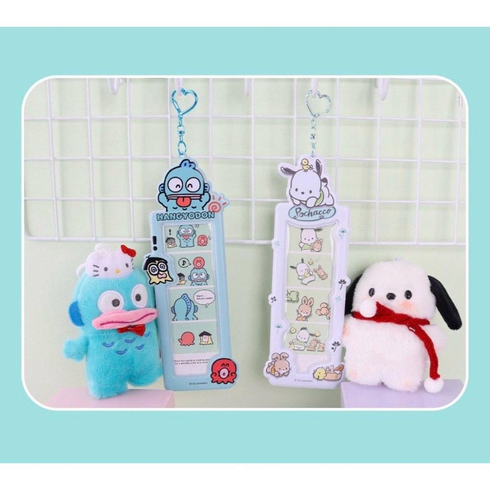 韓國🇰🇷三麗鷗 凱蒂貓 大耳狗 美樂蒂 庫洛米 人魚漢頓 人生四格照 卡套吊飾-細節圖5