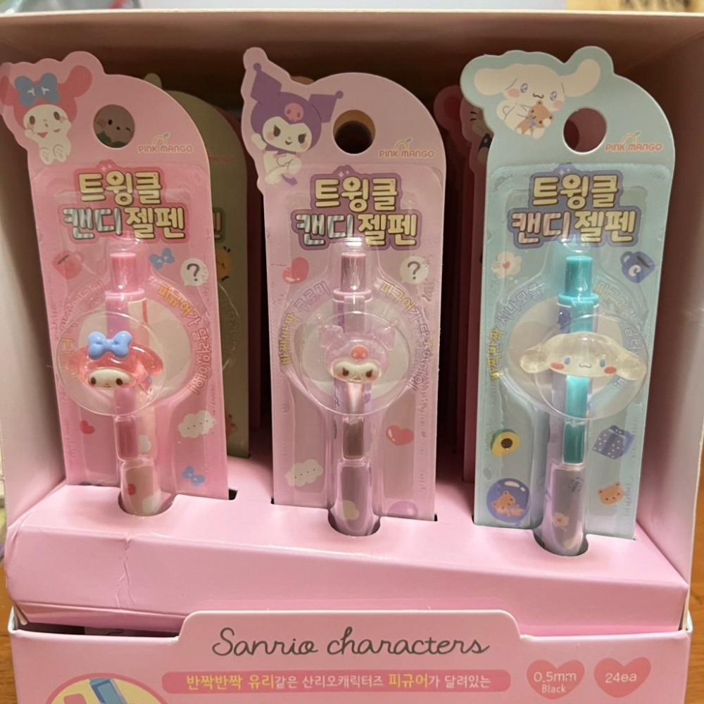 韓國🇰🇷三麗鷗 原子筆 半透明公仔 0.5mm黑筆 可隨機出貨也可挑款 現貨🔥-細節圖2