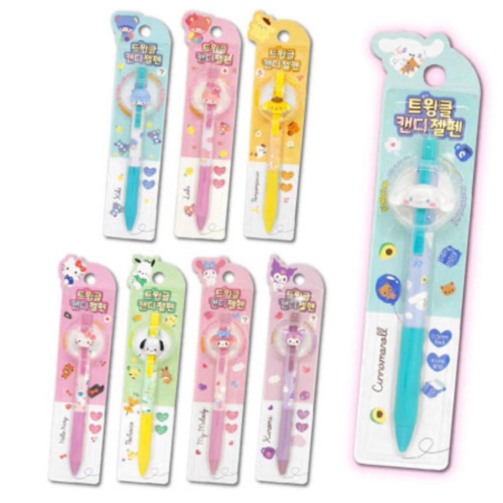 韓國🇰🇷三麗鷗 原子筆 半透明公仔 0.5mm黑筆 可隨機出貨也可挑款 現貨🔥-細節圖6