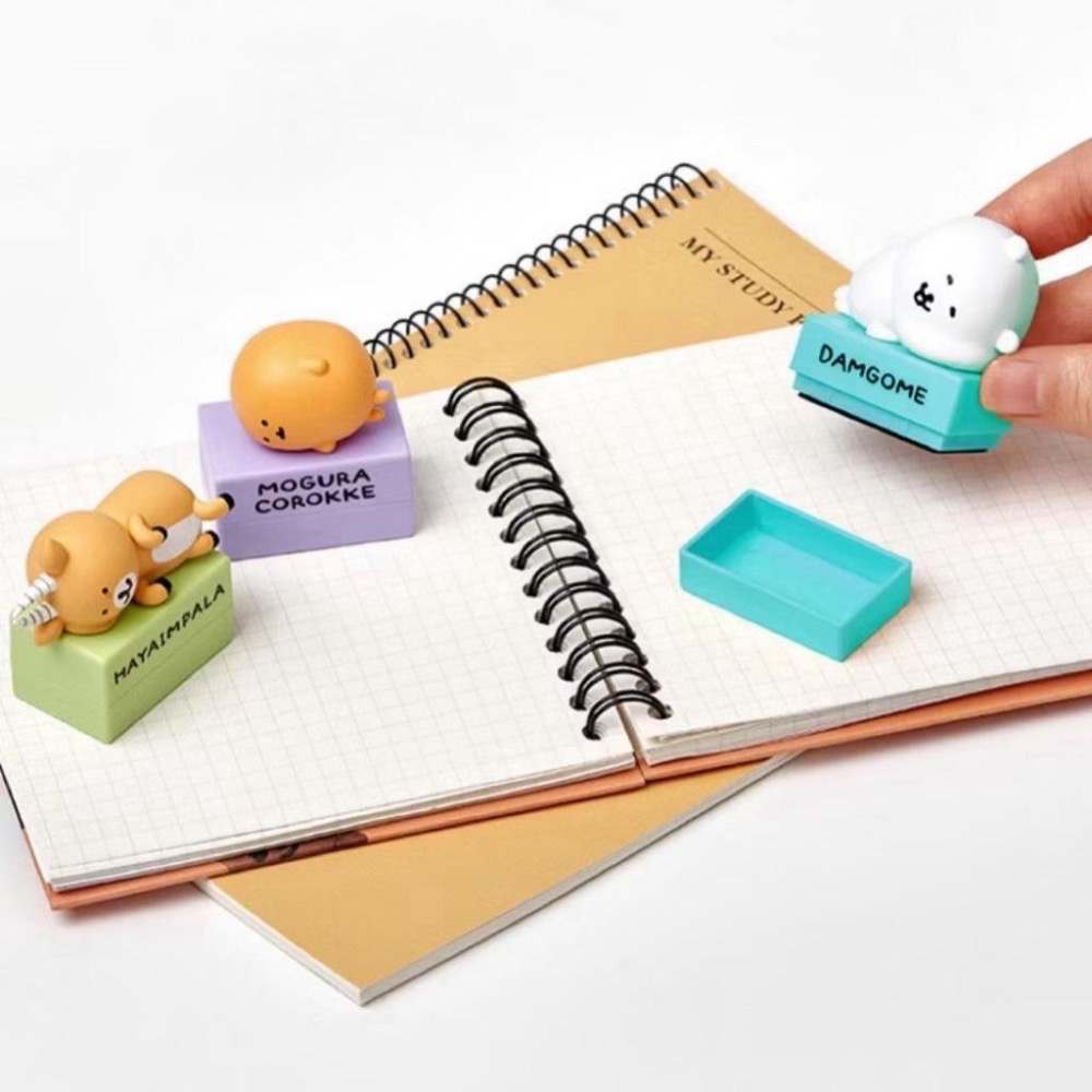 韓國🇰🇷自嘲熊盲盒公仔印章 五種公仔隨機出貨🚚 現貨🔥-細節圖3