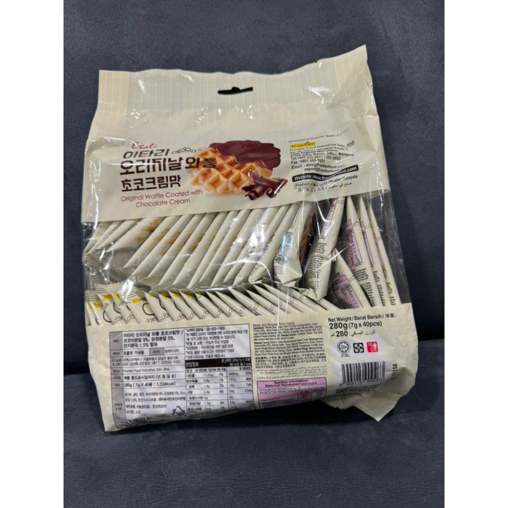 韓國🇰🇷艾特利 Etali 義式巧可夾心鬆餅280g(40入小包裝）-細節圖2