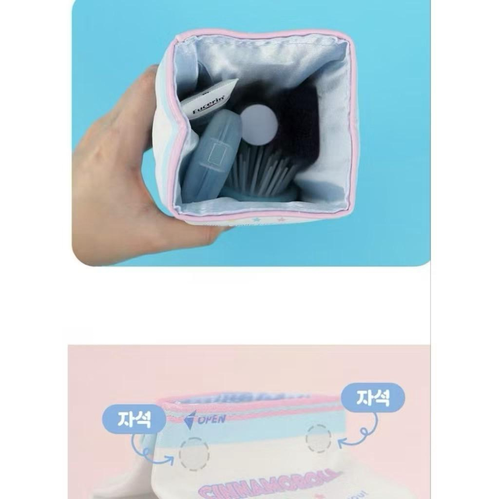 韓國🇰🇷 三麗鷗 牛奶盒造型筆袋 化妝包 收納包 庫洛米 大耳狗 帕恰狗-細節圖4