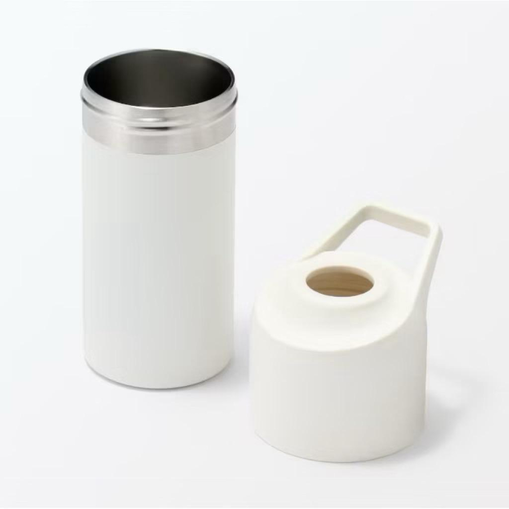 日本🇯🇵無印良品 寶特瓶不鏽鋼保冷杯 保冷瓶 無印 MUJI 寶特瓶保冷杯 白色現貨-細節圖8