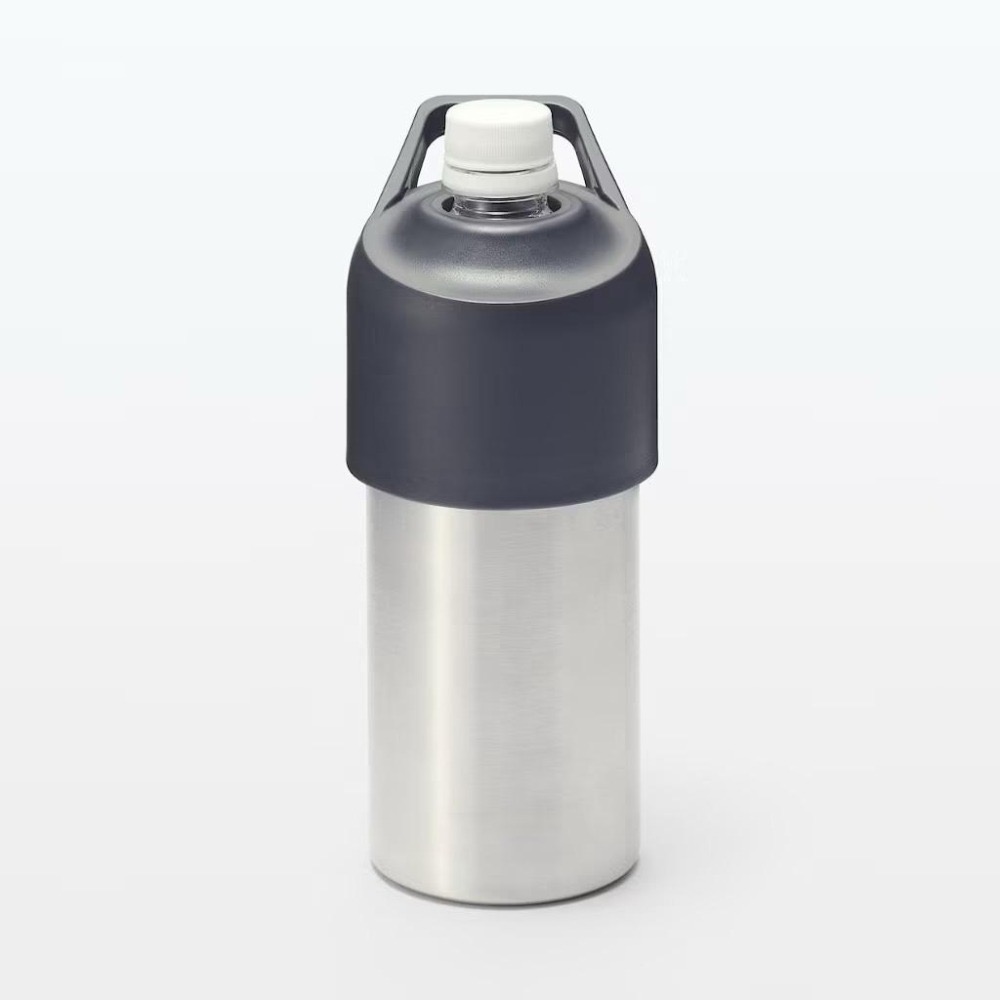 日本🇯🇵無印良品 寶特瓶不鏽鋼保冷杯 保冷瓶 無印 MUJI 寶特瓶保冷杯 白色現貨-細節圖4