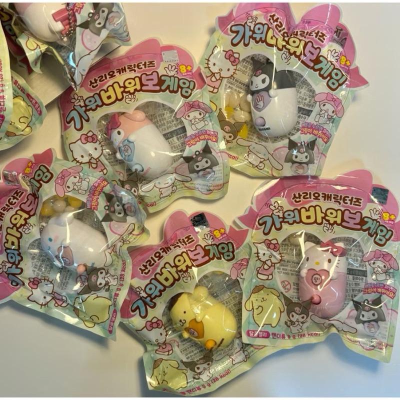 韓國🇰🇷三麗鷗 趣味剪刀石頭布吊飾小玩具 庫洛米 凱蒂貓 美樂蒂 布丁狗 大耳狗-細節圖5