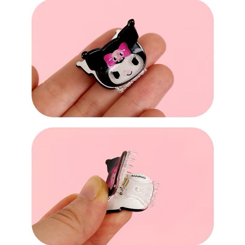 韓國🇰🇷限定 三麗鷗 大耳狗毛絨鯊魚夾 凱蒂貓 庫洛米 大耳狗 小髮夾*4一組-細節圖5