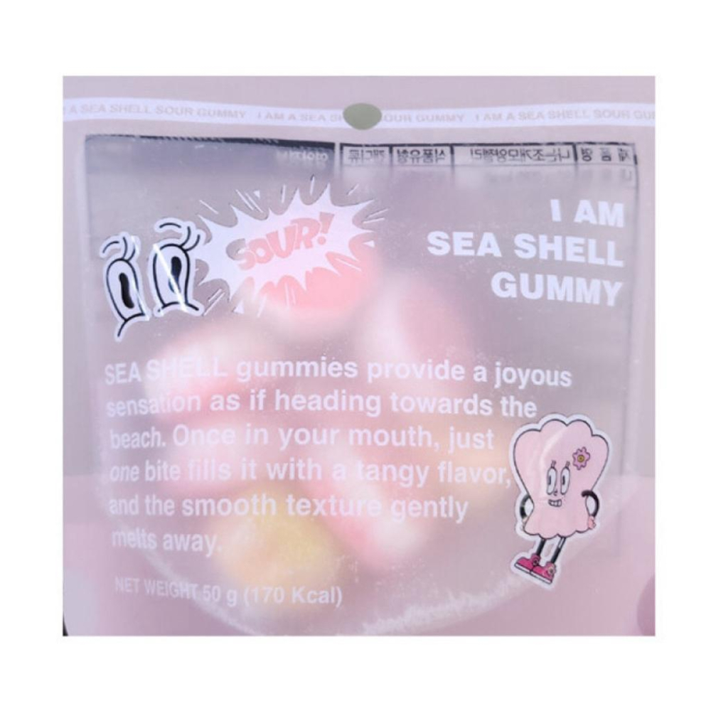 韓國🇰🇷No brand 星星 貝殼 圖樣酸軟糖 現貨-細節圖2