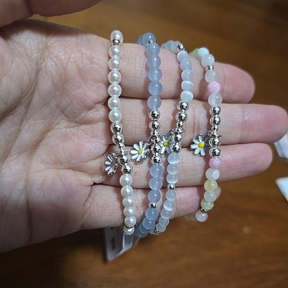 韓國🇰🇷奉恩寺 心願手環 手工手環 手工戒指環 雛菊🌼手環 GD風手環 現貨🔥-細節圖6