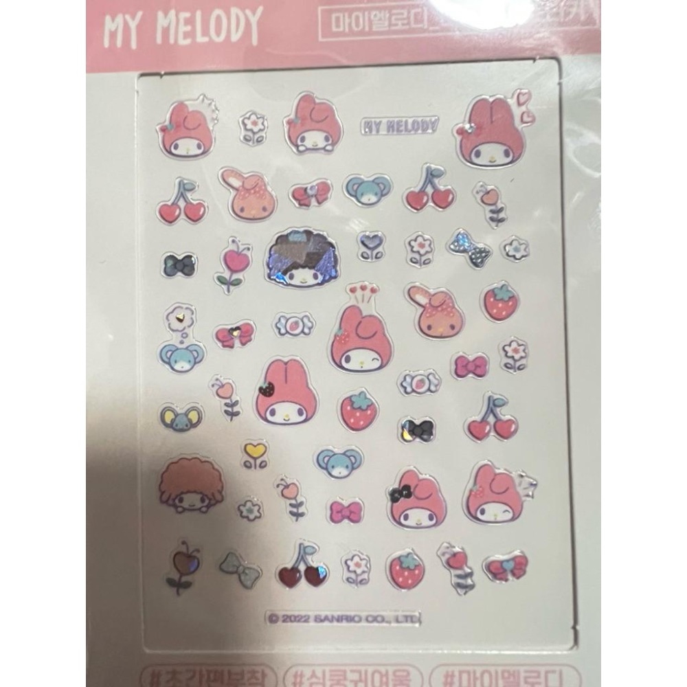 韓國🇰🇷大創凱蒂貓 美樂蒂 指甲貼 紙膠帶 迴紋針📎 現貨🔥-細節圖3