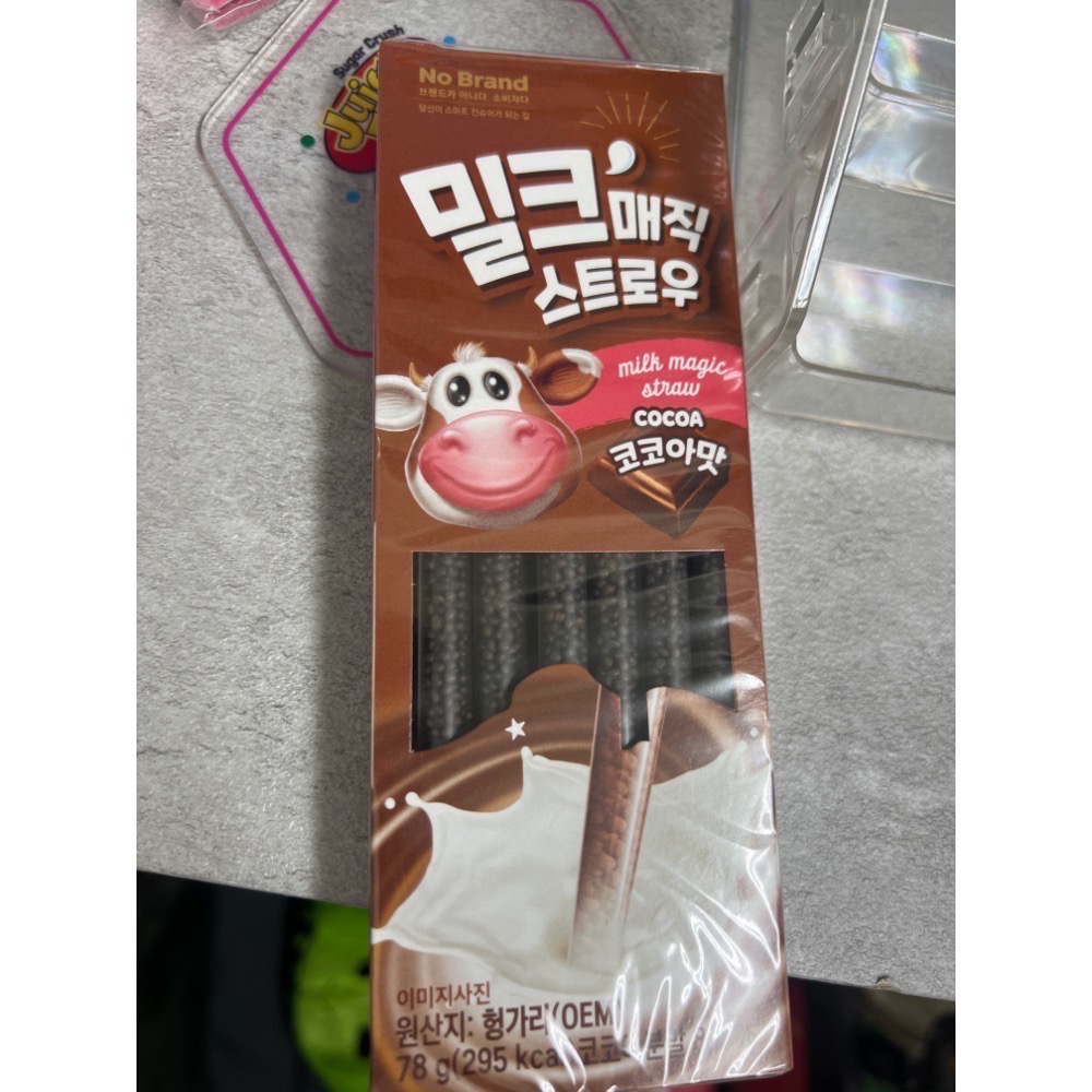 韓國🇰🇷No brand巧克力🍫草莓巧克力牛奶吸管 6g*13入-規格圖5