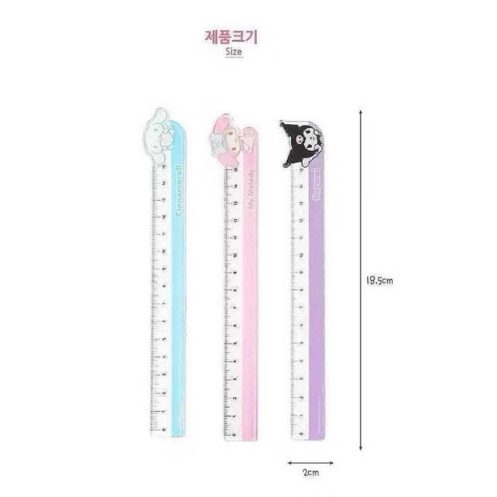 韓國🇰🇷三麗鷗 15公分直尺📏 大耳狗 庫洛米 美樂蒂 現貨在台-細節圖2