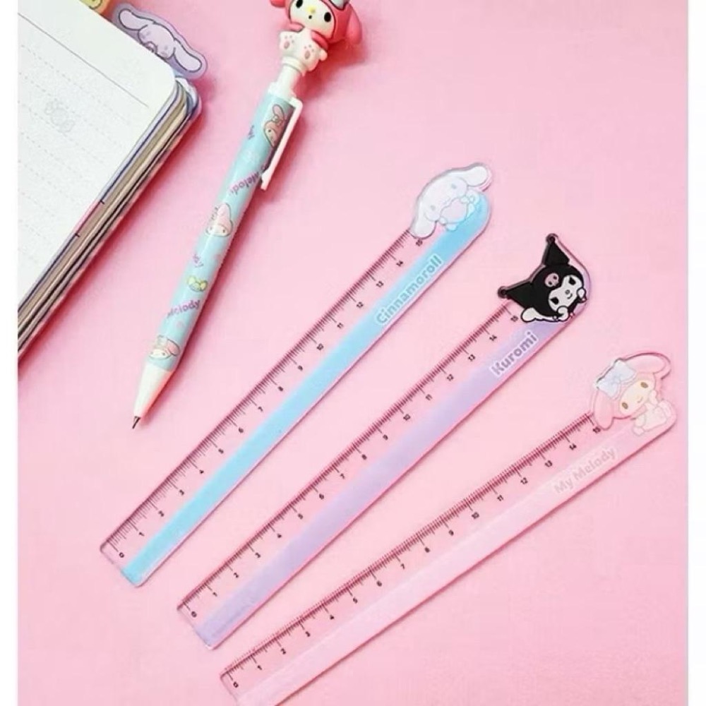 韓國🇰🇷三麗鷗 15公分直尺📏 大耳狗 庫洛米 美樂蒂 現貨在台-細節圖3