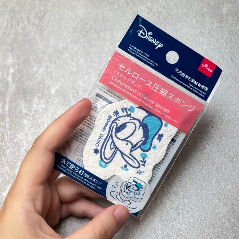 日本🇯🇵大創 迪士尼 米奇 米妮 唐老鴨 木漿海綿/壓縮纖維海綿 米奇科技海綿-細節圖2