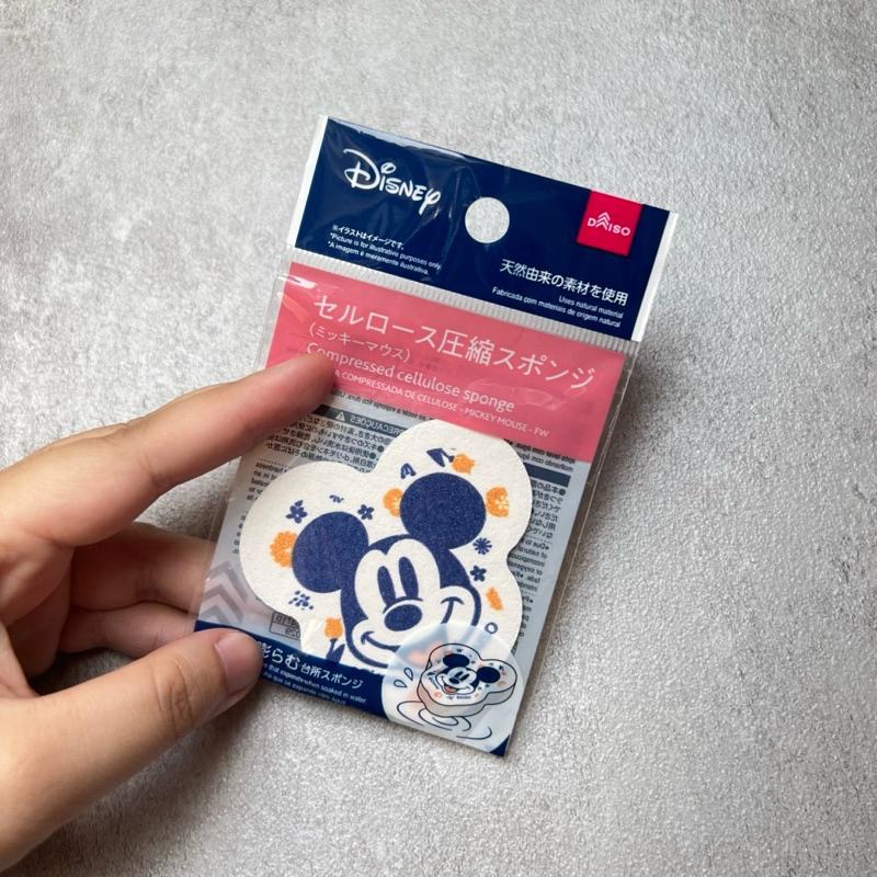 日本🇯🇵大創 迪士尼 米奇 米妮 唐老鴨 木漿海綿/壓縮纖維海綿 米奇科技海綿-細節圖3