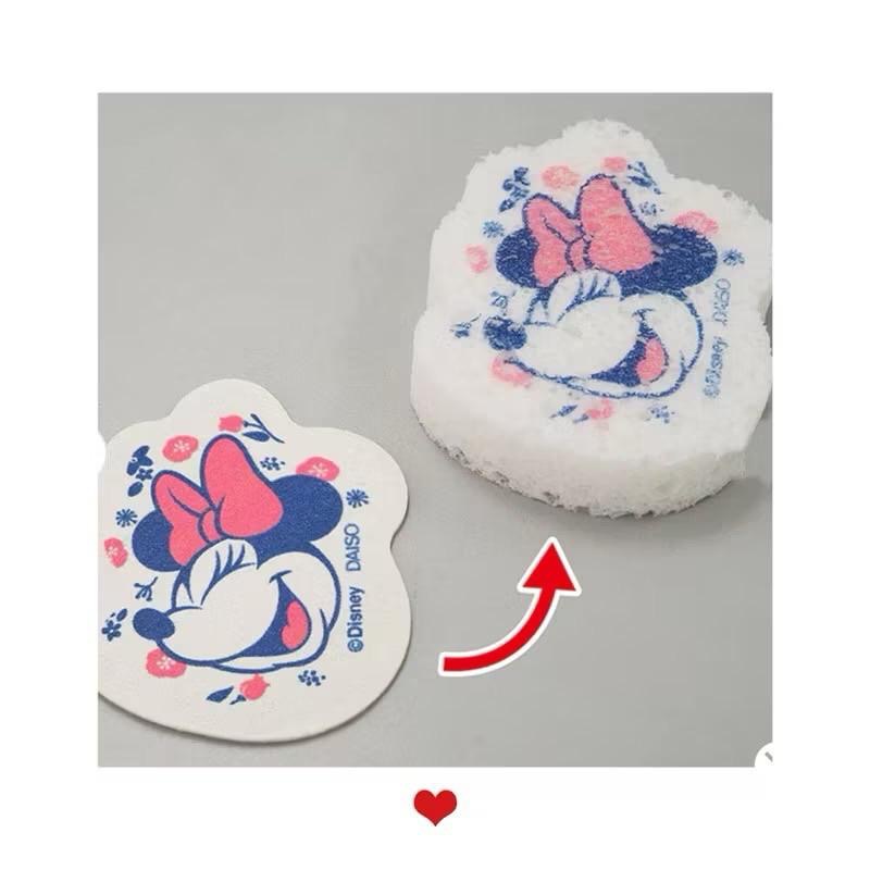 日本🇯🇵大創 迪士尼 米奇 米妮 唐老鴨 木漿海綿/壓縮纖維海綿 米奇科技海綿-細節圖7
