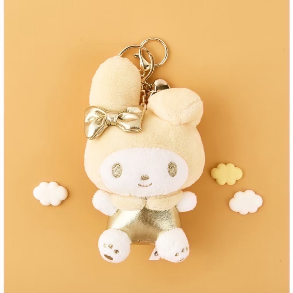 三麗鷗 韓國🇰🇷限定 金色/銀色愛心8cm吊飾 凱蒂貓 帕恰狗 酷洛米 美樂蒂 布丁狗 大耳狗 現貨🔥-細節圖4