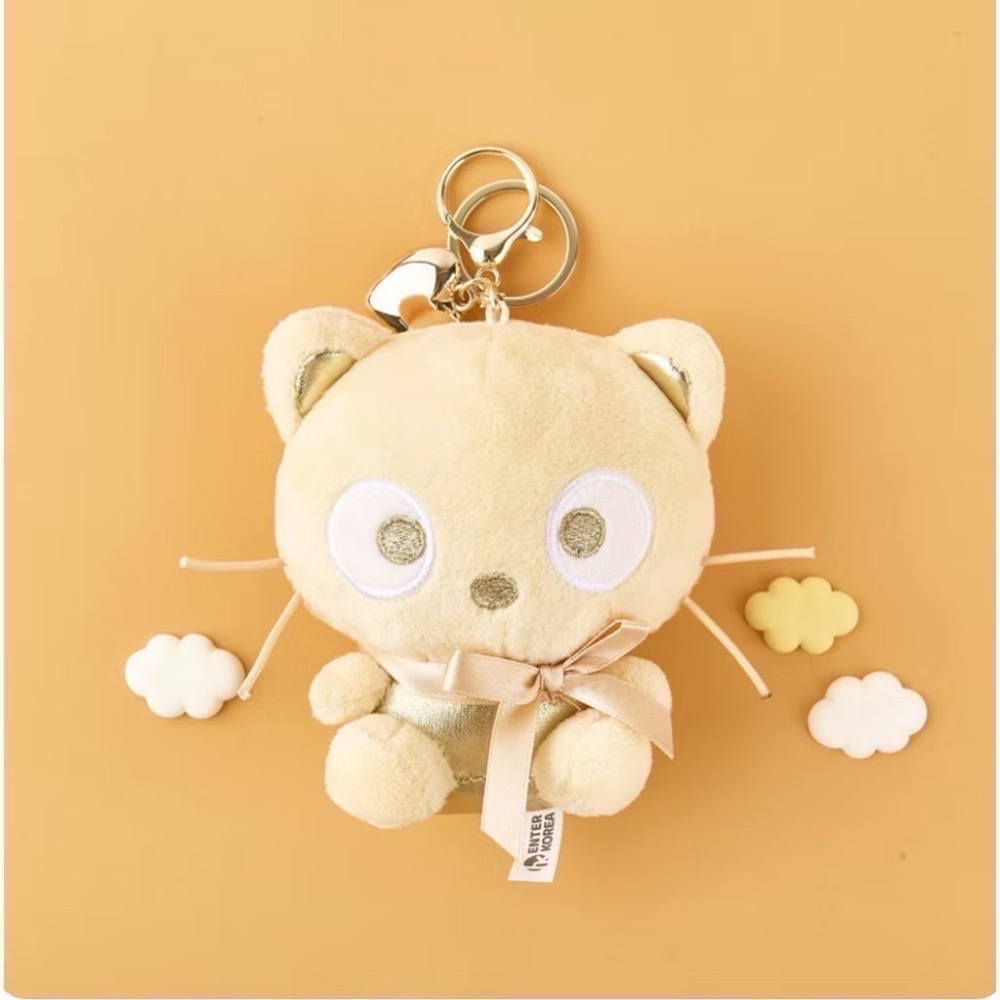 三麗鷗 韓國🇰🇷限定 金色/銀色愛心8cm吊飾 凱蒂貓 帕恰狗 酷洛米 美樂蒂 布丁狗 大耳狗 現貨🔥-細節圖6