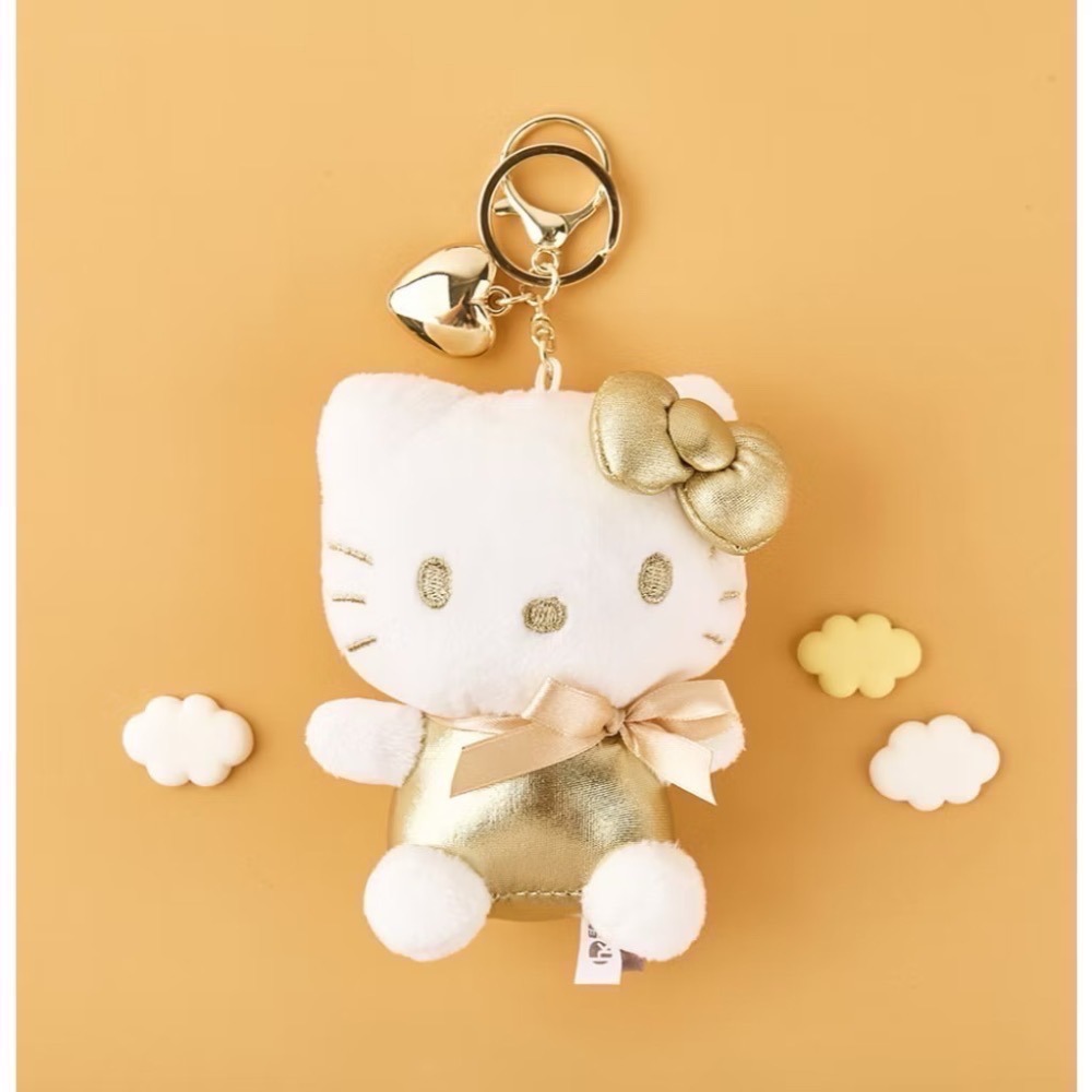 三麗鷗 韓國🇰🇷限定 金色/銀色愛心8cm吊飾 凱蒂貓 帕恰狗 酷洛米 美樂蒂 布丁狗 大耳狗 現貨🔥-規格圖6