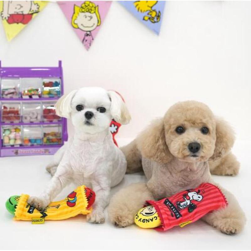 韓國🇰🇷 Snoopy 史努比造型糖果袋藏食啾啾玩具 紅/黃 Paris dog聯盟-細節圖2