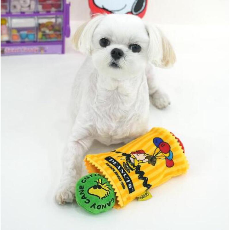 韓國🇰🇷 Snoopy 史努比造型糖果袋藏食啾啾玩具 紅/黃 Paris dog聯盟-細節圖3