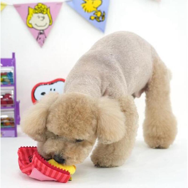 韓國🇰🇷 Snoopy 史努比造型糖果袋藏食啾啾玩具 紅/黃 Paris dog聯盟-細節圖4