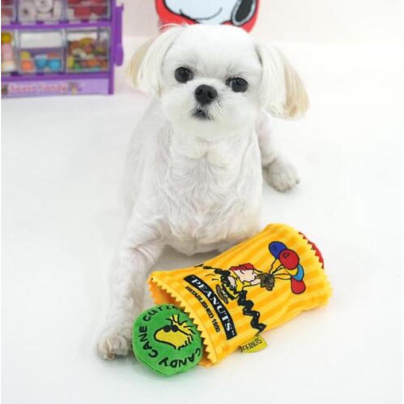 韓國🇰🇷 Snoopy 史努比造型糖果袋藏食啾啾玩具 紅/黃 Paris dog聯盟-細節圖3