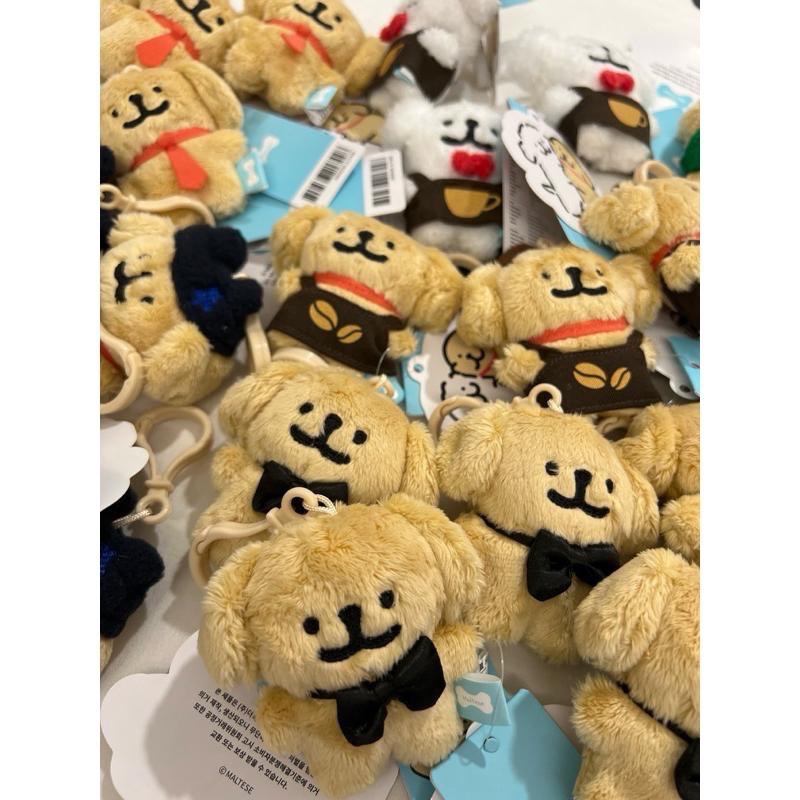 韓國🇰🇷線條小狗Maltese 8公分吊飾 小白 金毛-細節圖2