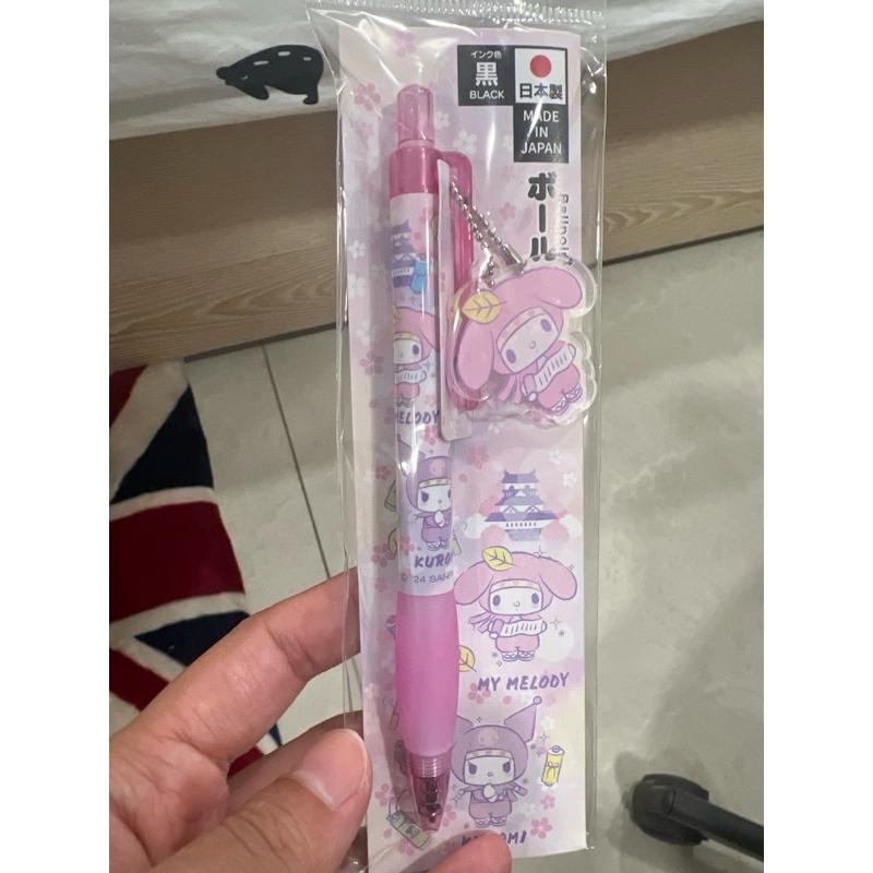 日本🇯🇵名古屋城限定三麗鷗吊飾黑筆 凱蒂貓 美樂蒂 漢頓 大耳狗 庫洛米 日本製-細節圖3