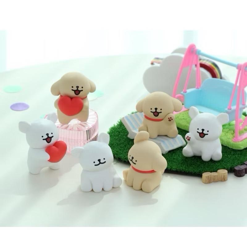 韓國🇰🇷線條小狗盲盒 第一彈藍盒/第二彈綠盒 隨機出貨🚚-細節圖2