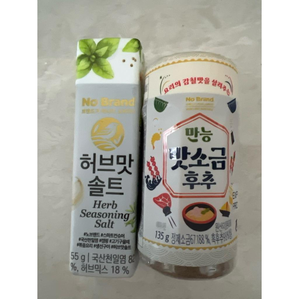 韓國🇰🇷No Brand 香草鹽 55g / 萬用調味鹽胡椒135g 料理好朋友👫-細節圖6