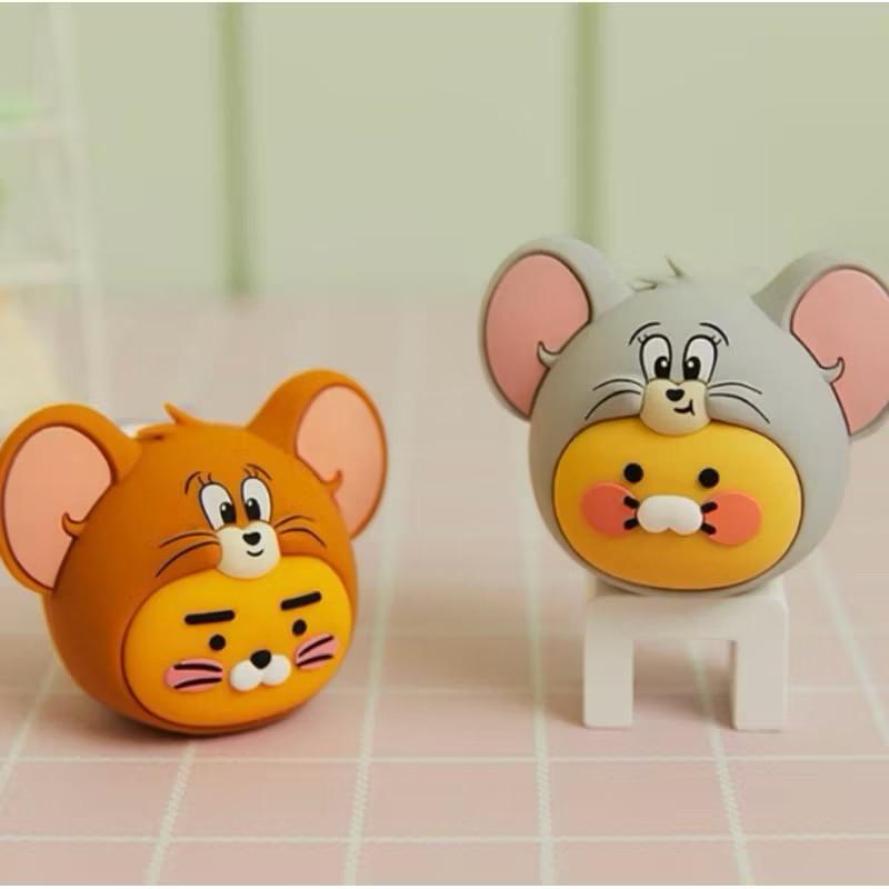 韓國🇰🇷Kakao friends魷魚遊戲聯名貼紙包/湯姆貓與傑利鼠聯名牙刷架/春植貓貓裝擴香娃娃/三色螢光筆-細節圖2