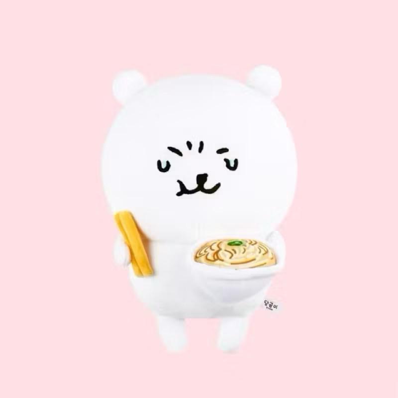 韓國🇰🇷自嘲熊吊飾 13公分 笑臉/拉麵🍜/奶茶🥤/ 幸福/流汗-細節圖6