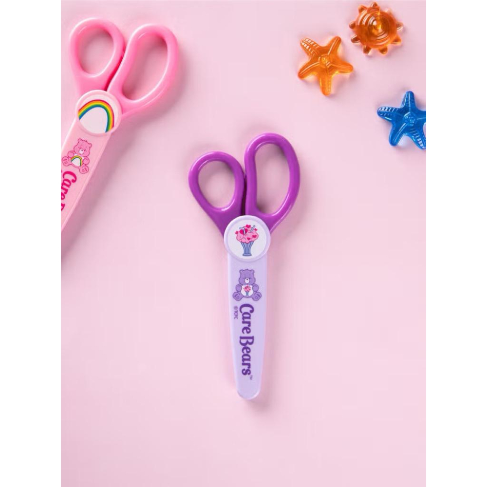 韓國🇰🇷大創 Care bear B鉛筆12入 安全剪刀兩入組 兒童剪刀兩入組-細節圖2