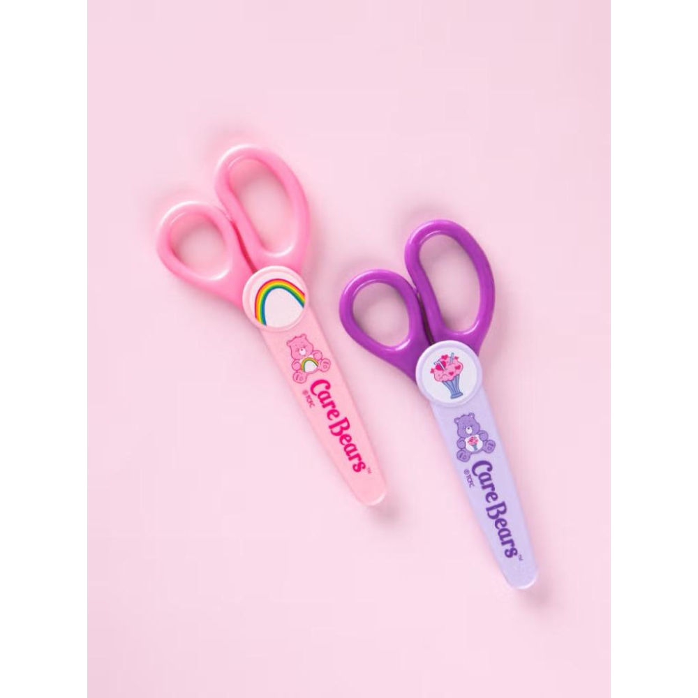 韓國🇰🇷大創 Care bear B鉛筆12入 安全剪刀兩入組 兒童剪刀兩入組-細節圖3