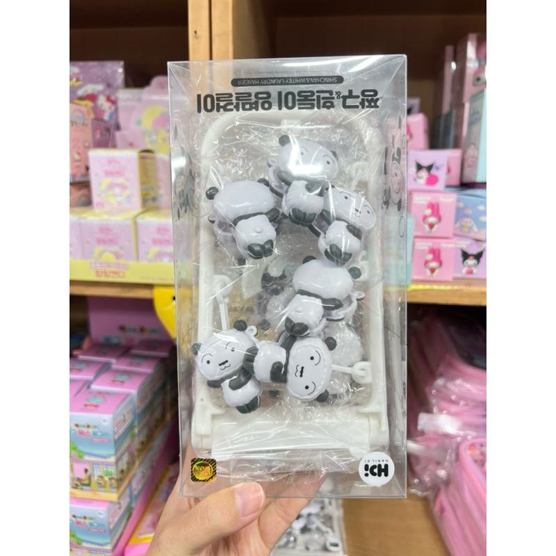 韓國🇰🇷蠟筆小新熊貓裝系列 夾鏈袋16入 小夾子兩件組 原價出清-細節圖3