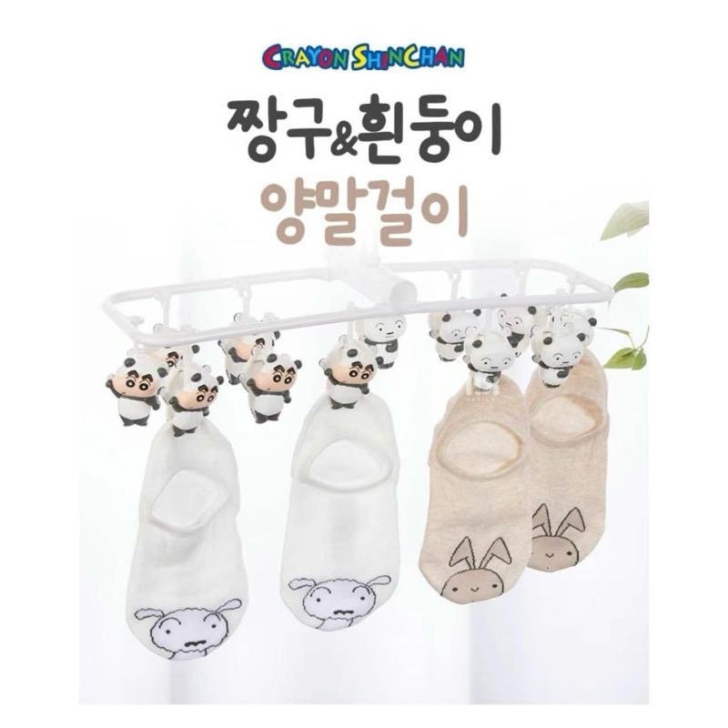 韓國🇰🇷蠟筆小新熊貓裝系列 夾鏈袋16入 小夾子兩件組 原價出清-細節圖7