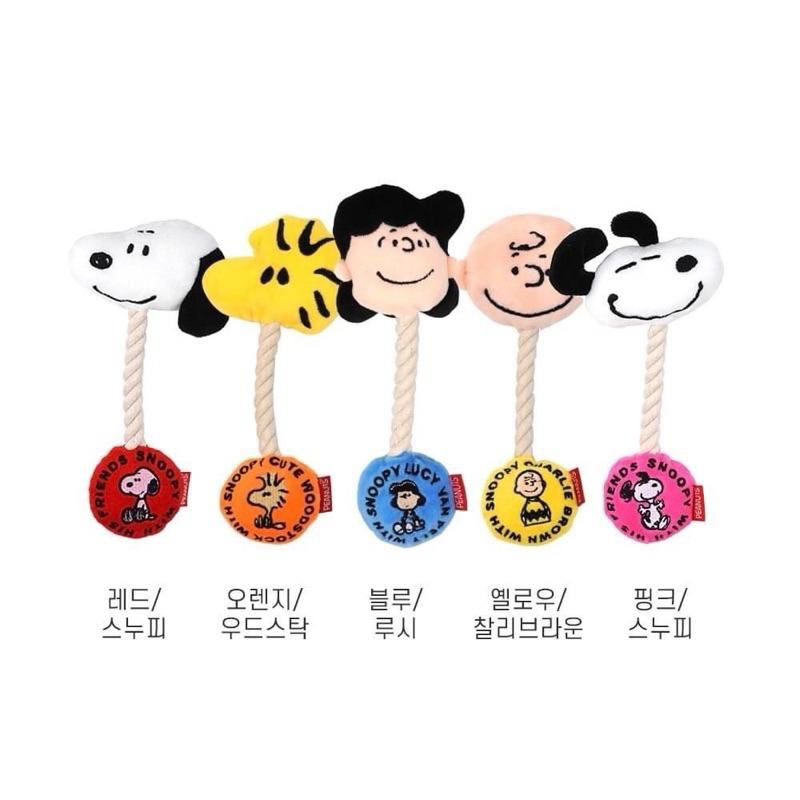 韓國🇰🇷Snoopy&friends繩結玩具 黃色查理 粉色史努比 紅色史努比 橘色烏茲塔克-細節圖2