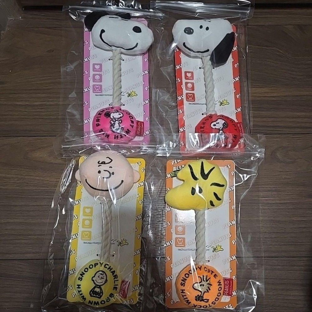 韓國🇰🇷Snoopy&friends繩結玩具 黃色查理 粉色史努比 紅色史努比 橘色烏茲塔克-細節圖4