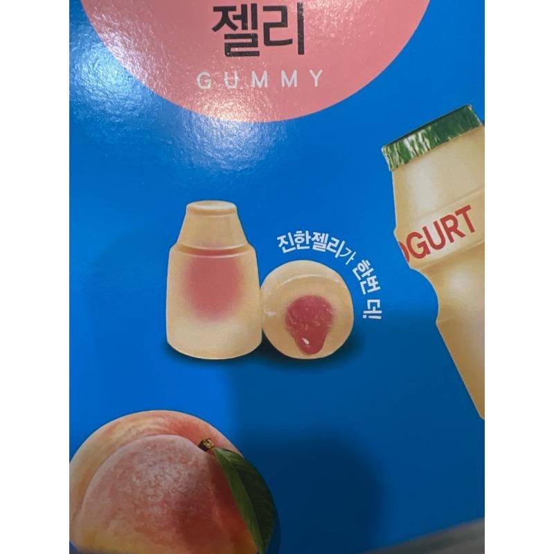 韓國🇰🇷 西洲乳酸菌軟糖水蜜桃果汁/養樂多夾心軟糖50g-細節圖2