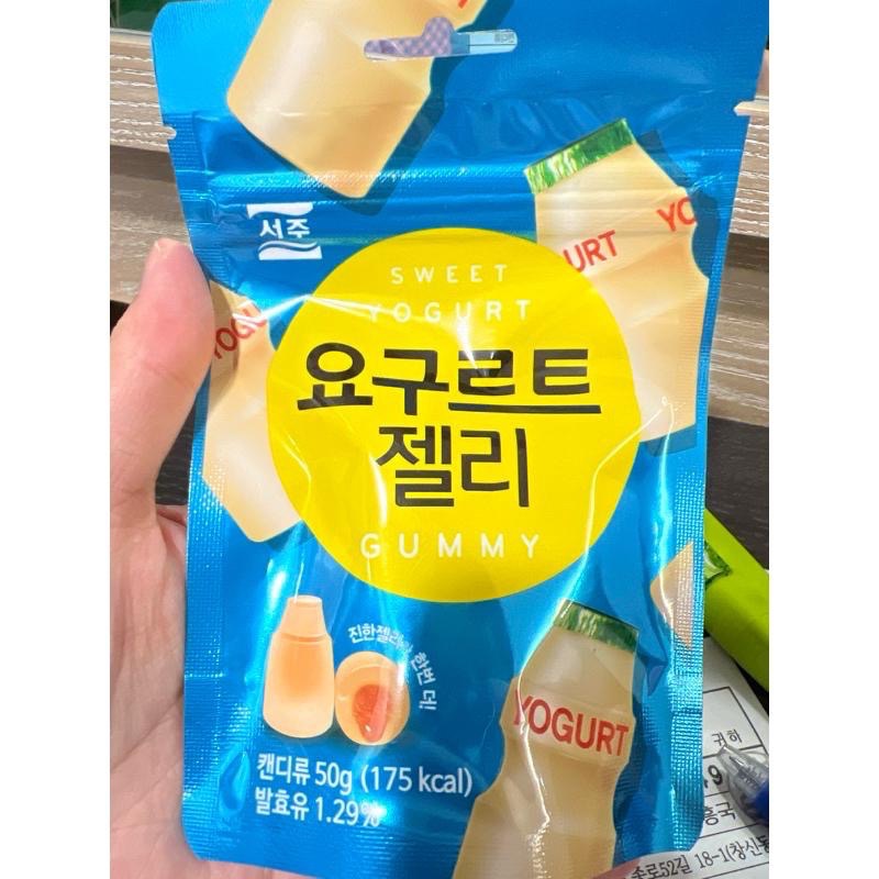 韓國🇰🇷 西洲乳酸菌軟糖水蜜桃果汁/養樂多夾心軟糖50g-細節圖3