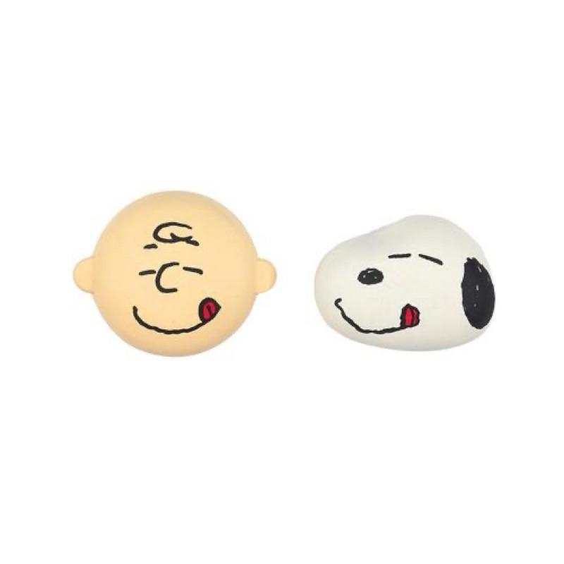 韓國🇰🇷Snoopy 表情乳膠啾啾玩具 2入組 舔舌頭 傻眼組 微笑組-細節圖2