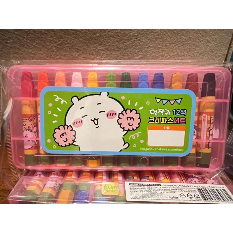 韓國🇰🇷吉伊卡哇12色蠟筆🖍️ 粉盒/藍盒 雙頭螢光筆 粉盒/藍盒 現貨-細節圖3