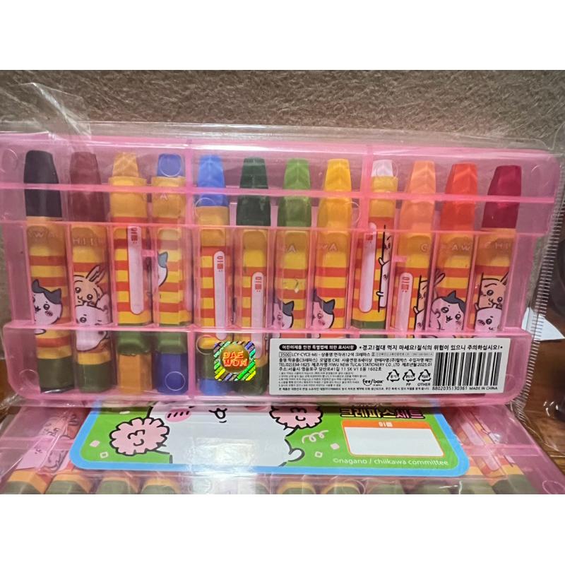 韓國🇰🇷吉伊卡哇12色蠟筆🖍️ 粉盒/藍盒 雙頭螢光筆 粉盒/藍盒 現貨-細節圖4