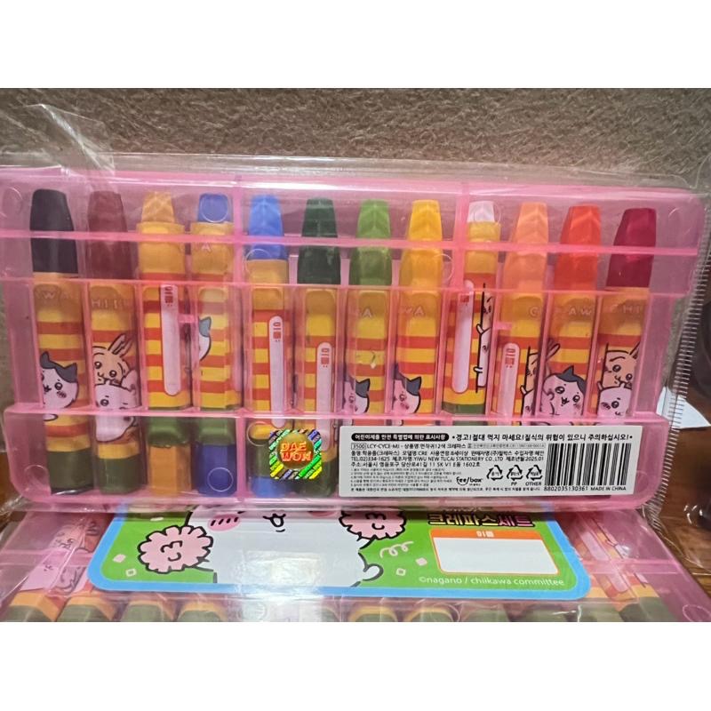 韓國🇰🇷吉伊卡哇12色蠟筆🖍️ 粉盒/藍盒 雙頭螢光筆 粉盒/藍盒 現貨-細節圖4