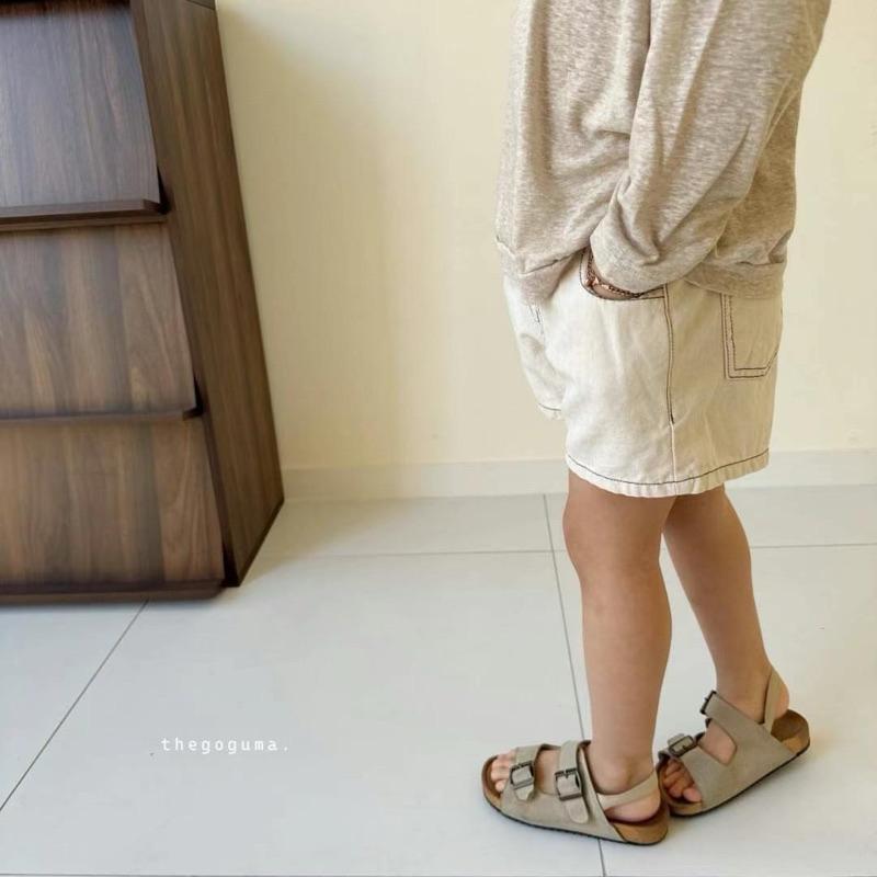 韓國🇰🇷 the goguma童裝 邊線鬆緊短褲出清-細節圖5