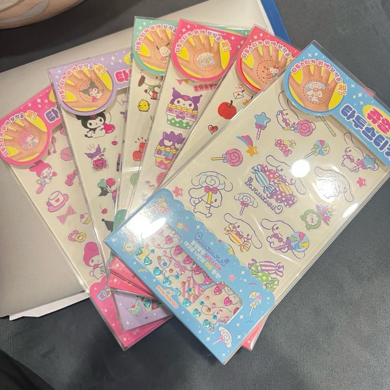 韓國🇰🇷三麗鷗紋身貼紙 轉印貼紙 凱蒂貓/庫洛米/大耳狗/三麗鷗家族/美樂蒂/帕恰狗-細節圖9