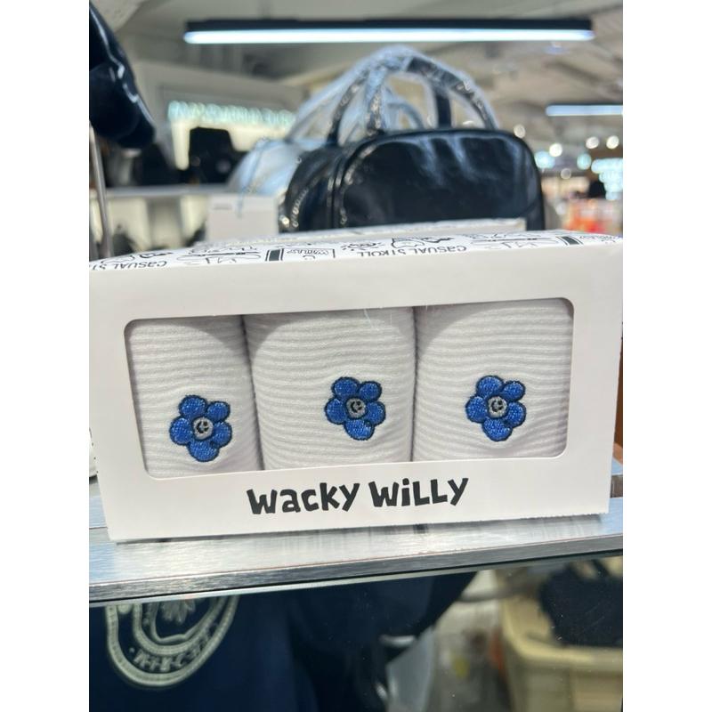 韓國🇰🇷Wacky Willy 禮盒三件組 小花 火柴人 白米黑三件組-細節圖2