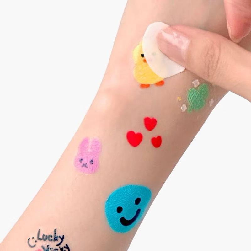 韓國🇰🇷 DIY 紋身貼圖畫筆 創意紋身貼 繪圖畫筆 8色/12色-細節圖5